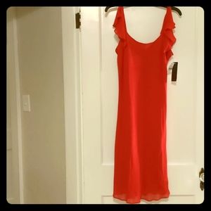 Ralph Lauren Red sleeveless Barney's dress NWT LRG